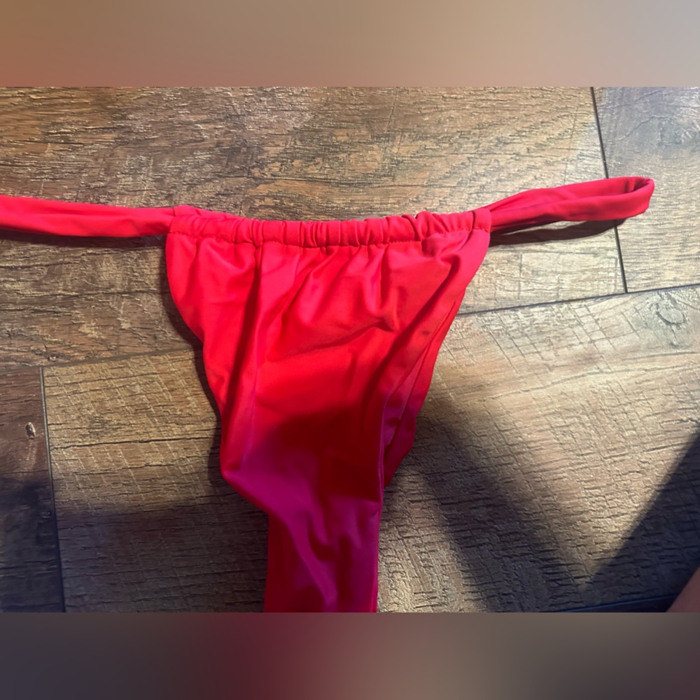 Red Ruched Bikini - Picture 2 of 2